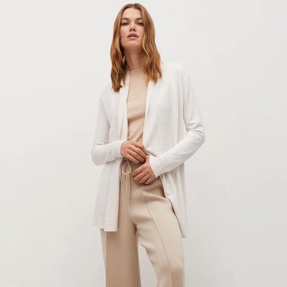Mango Fine-knit Open Front Cardigan - Picture 4 of 10
